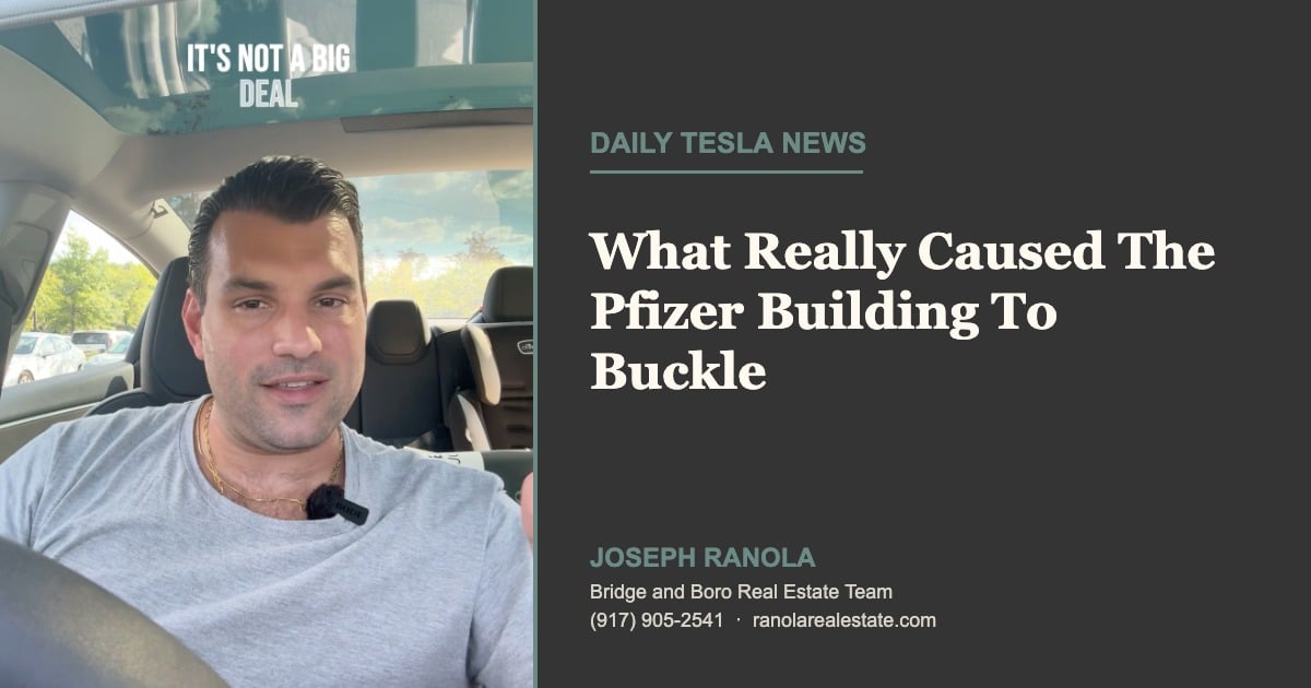 What really caused the Pfizer building at 235 East 42nd Street to buckle, the update