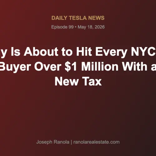 Albany Is About to Hit Every NYC Cash Home Buyer Over $1 Million With a Brand New Tax | Daily Tesla News