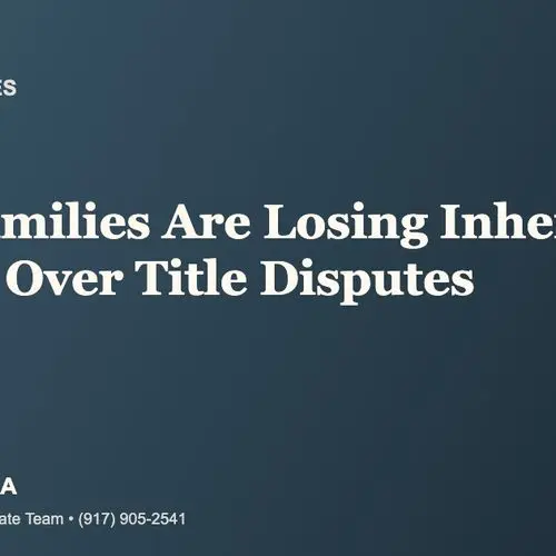 NYC Families Are Losing Inherited Homes Over Title Disputes